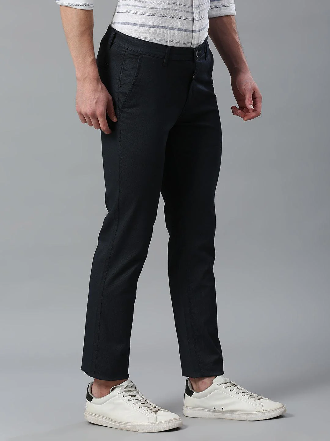 Dark Grey Narrow Chino Pants - Image 4