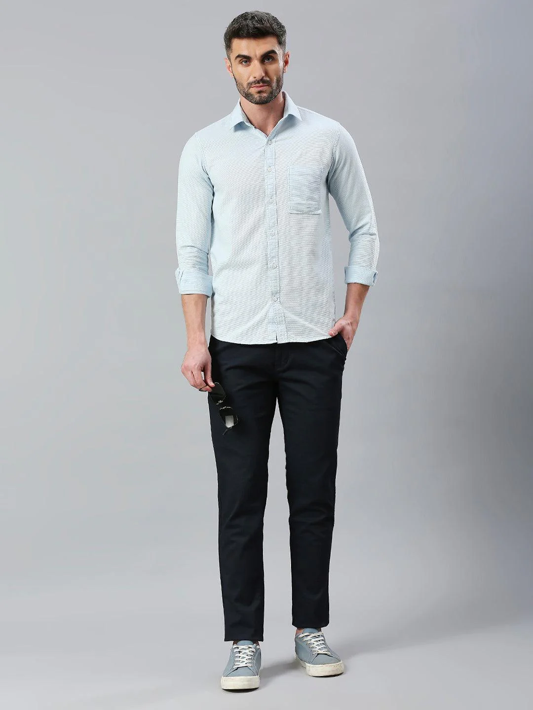 Stretchable Space Navy Chino Pants - Image 8