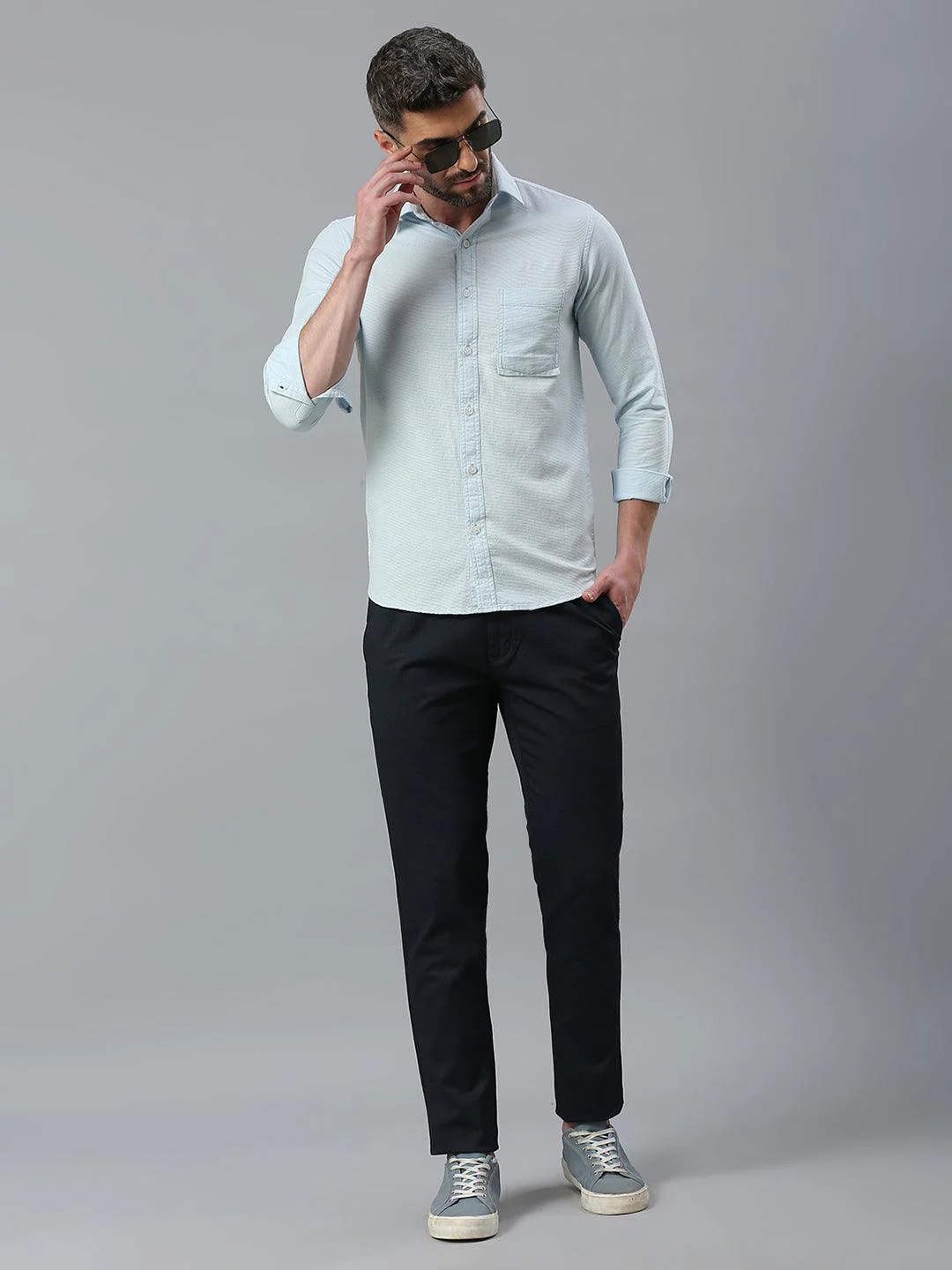 Stretchable Space Navy Chino Pants - Image 9