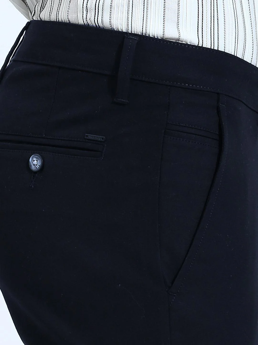 Stretchable Dark Navy Chino Pants - Image 6