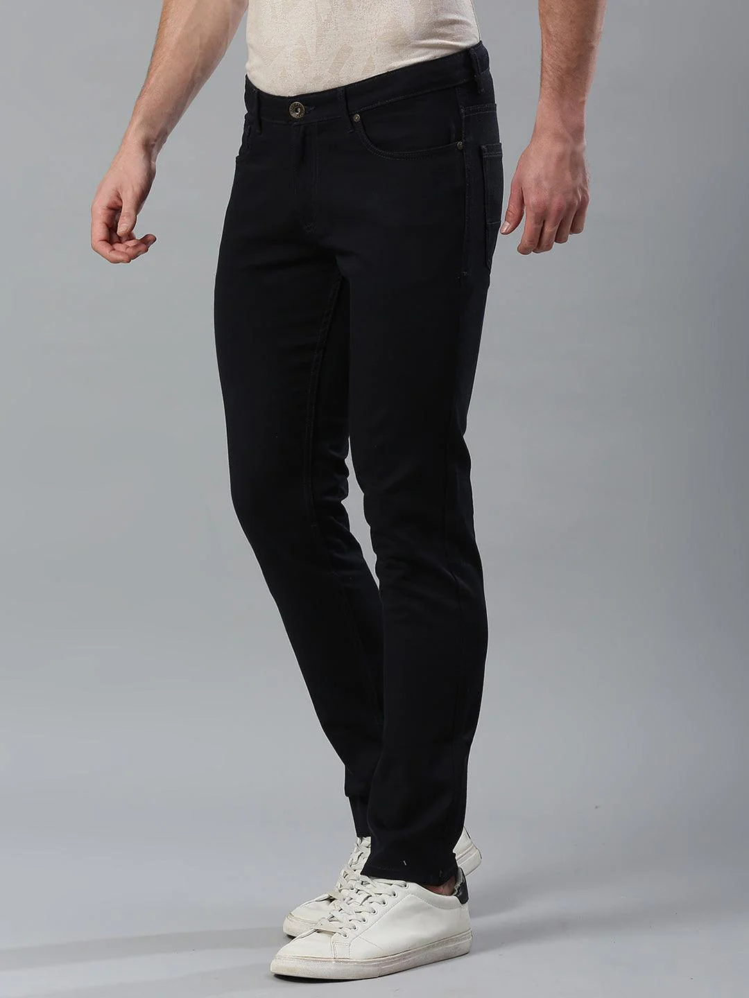 Stretchable Jet Navy Skinny Fit Jeans - Image 4