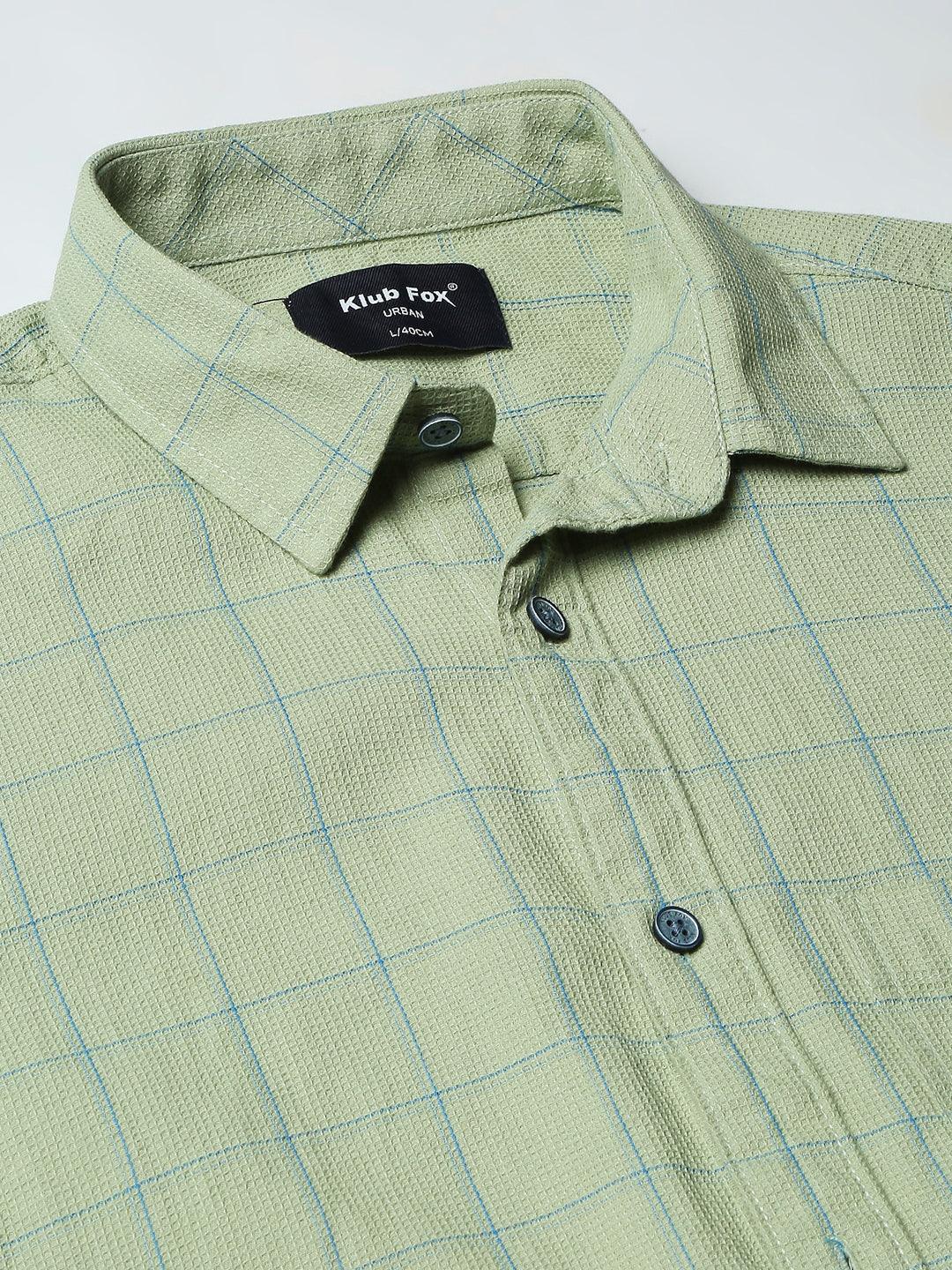 Olive Checkered Shirt - Image 2