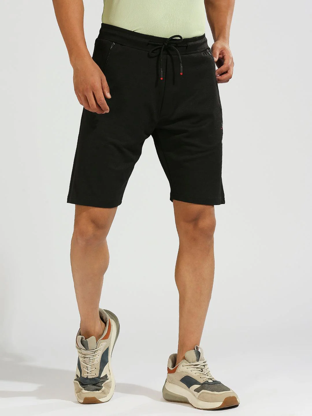Zip Pocket Black Shorts - Image 9