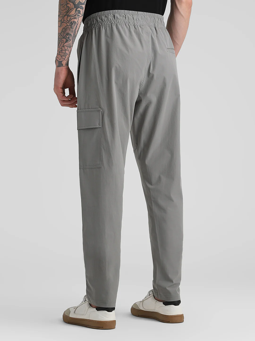 Light Grey Cargo Joggers - Image 5