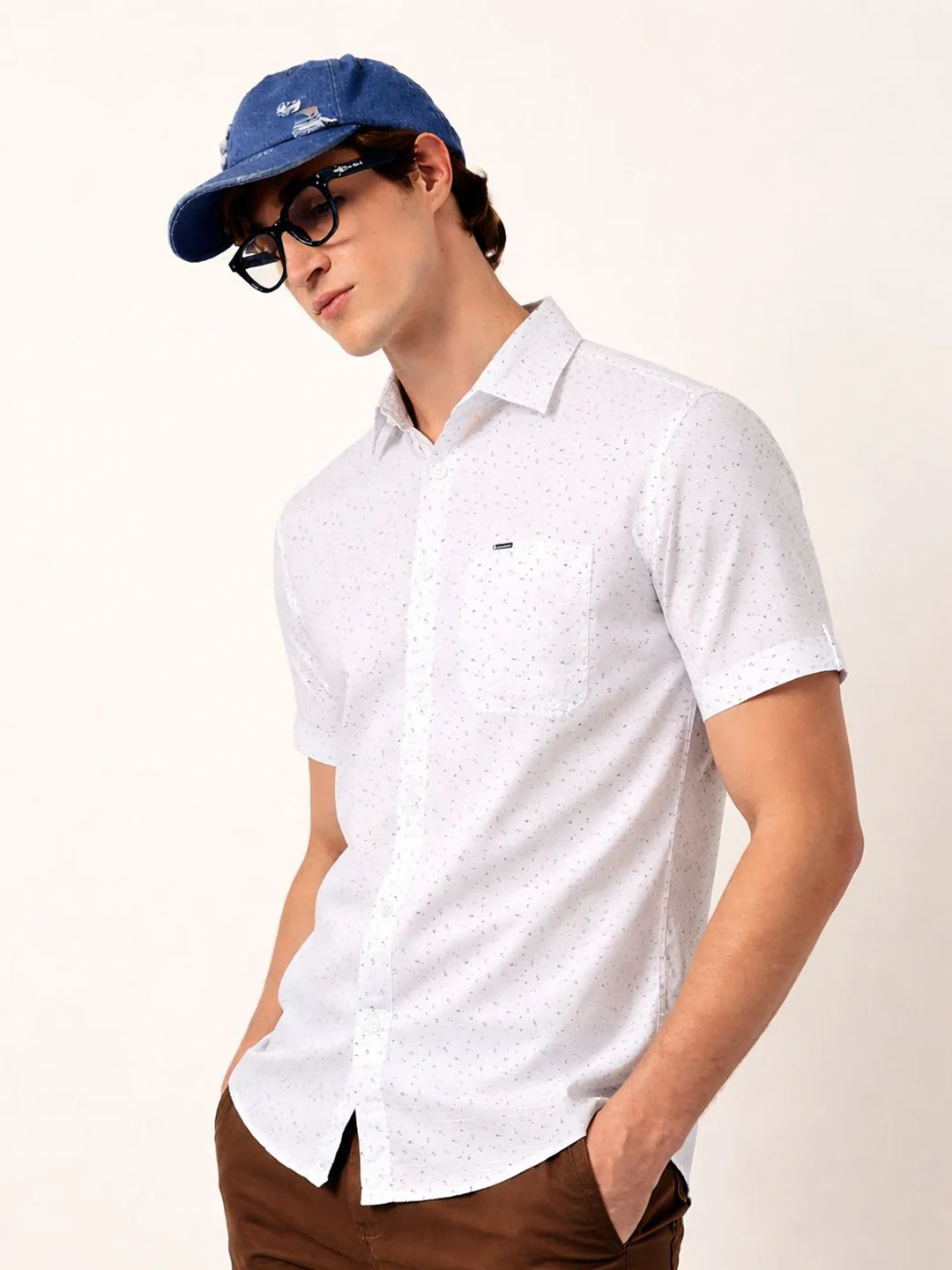 White Printed Shirt - Image 2